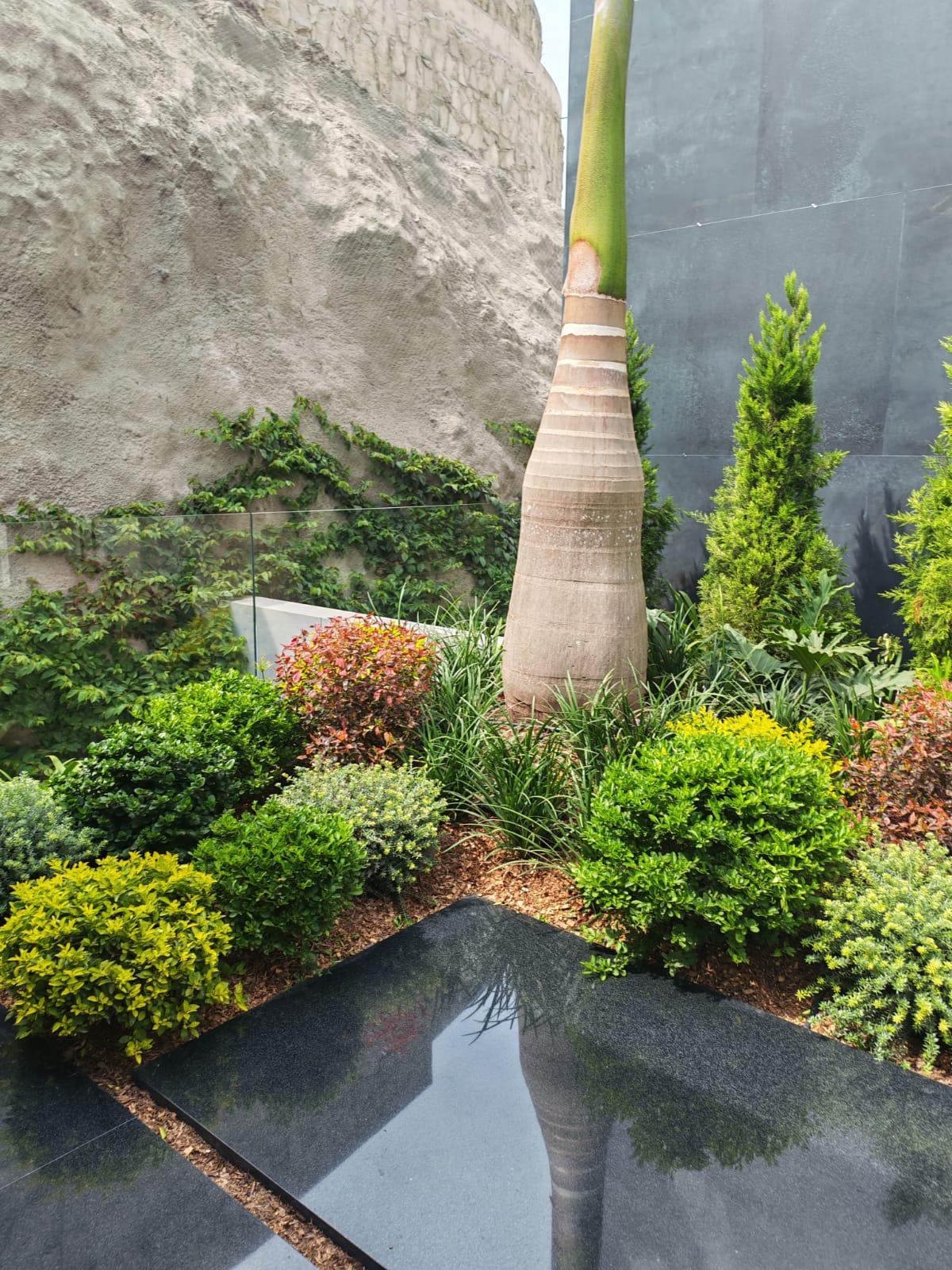 Jardín diseñado por Ecopal en Lima